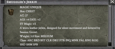 SMUGGLER'S JERKIN item card
